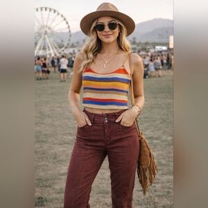 EUC Unionbay Burgundy (Rust) Skinny Jeans Size 7